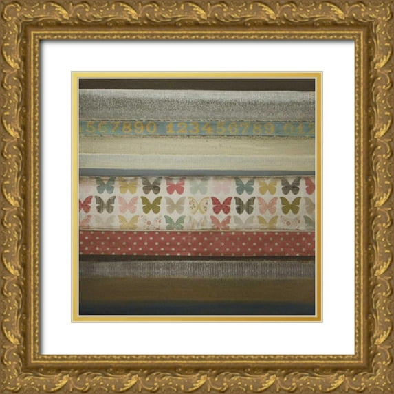 Green-Aldridge, W. 26x26 Gold Ornate Wood Framed with Double Matting Museum Art Print Titled - Best Friends