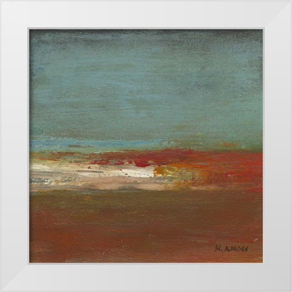 Green-Aldridge, W. 26x26 White Modern Wood Framed Museum Art Print Titled - Sea Horizon III