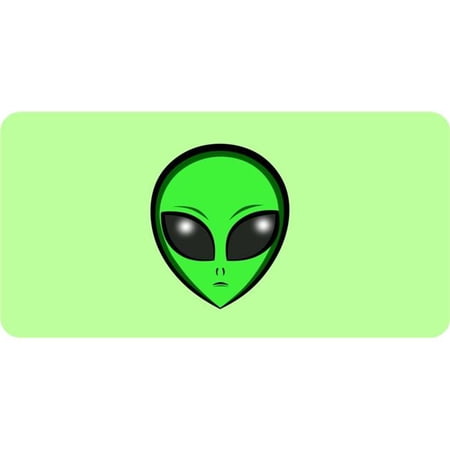 Green Alien #2 Photo License Plate