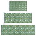 thumbnail image 1 of Green Alligators Icons Pattern Kitchen Rugs Sets Of 3,Kitchen Runner Rugs Non Skid Washable,Decorative Kitchen Floor Mats for Kitchen,Sink,Laundry,17"x30"+ 17"x47" + 17"x59", 1 of 6