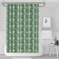 thumbnail image 1 of Green Alligators Icons Pattern Shower Curtain 72"x72" ,Bathroom Decorative Shower Curtains Set with 12 Hooks,Modern Waterproof Washable Shower Curtain, 1 of 6