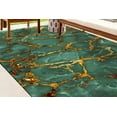 thumbnail image 1 of Green And Gold Marble Rug, Gold Marble Rugs, Classic Rug, Marble Rugs, Green Rug, Customs Rug, Office Decor Rugs, Easy To Clean Rug, 2.6'x5' - 80x150 cm, 1 of 8