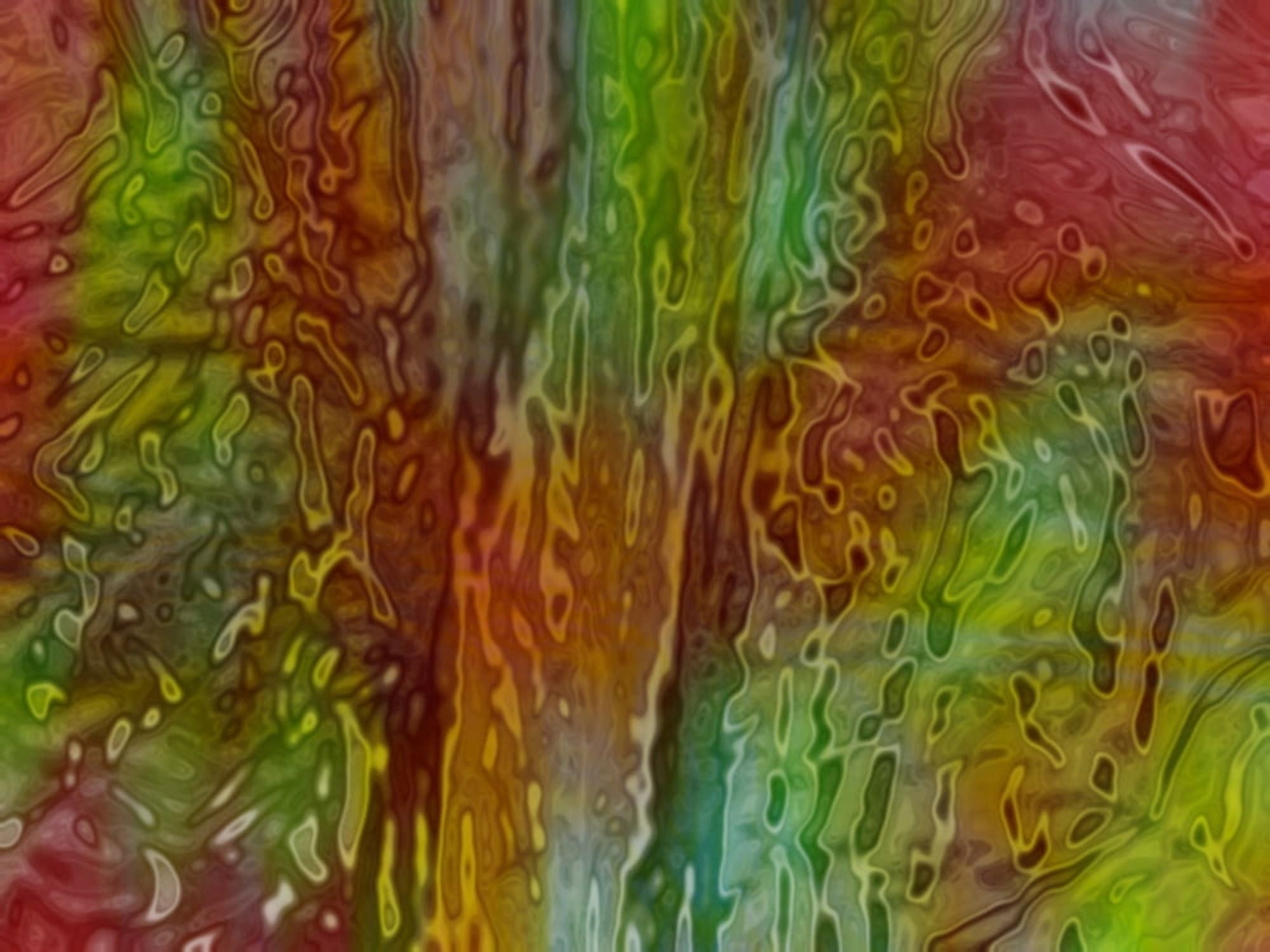 Green And Red Ripples Canvas Art - Tim Antoniuk Design Pics (32 x 24)