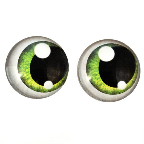 Green Anime Glass Doll Eyes with Shines