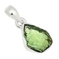 thumbnail image 1 of Green Apatite Rough 925 Sterling Silver Pendant Jewelry ALLP-12859, 1 of 1