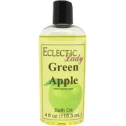 Green Apple Bath Oil - Scented Body Oil - Relaxing & Moisturizing Bathing Oil - Fragrance Body Oil For Dry & Rough Sensitive Skin - 4 oz