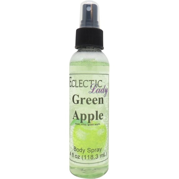 Green Apple Body Spray, Eclectic Lady, Hydrating Mist, Unisex, 4 oz