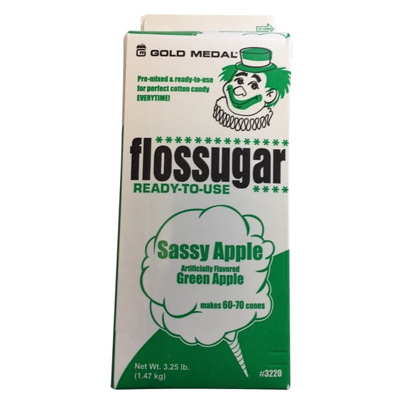 Green Apple Flossugar (1/2 gallon)