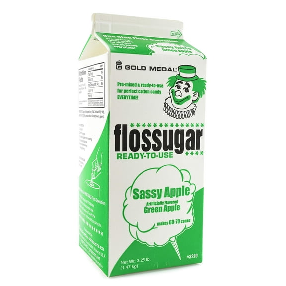 Green Apple Flossugar (1/2 gallon)