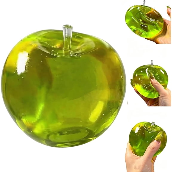 Green Apple Squishy Squeeze Toys, 2.36"Slow Rising Stress Relief for Adults