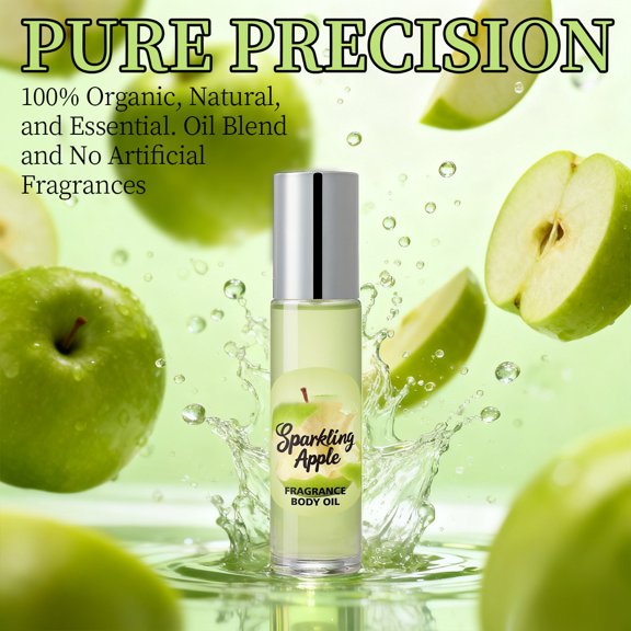Green Apples Wood Roll-On Fragrant Oil For Men And Women 10ml