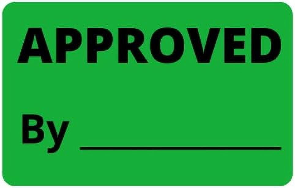 Green Approved By Stickers Special Handling Shipping Warehouse