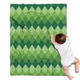 thumbnail image 1 of Green Argyle Pattern Blanket,Comfortable Soft Flannel Throw Blanket,All Season,Warm Lightweight Blankets for Sofa Bed Couch Living Room Chair,30"x40", 1 of 4