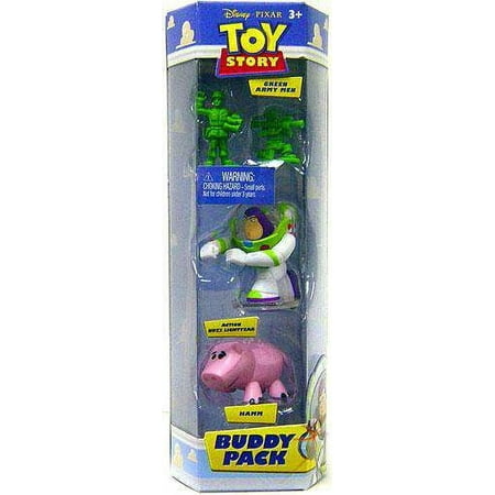 Green Army Men, Action Buzz Lightyear & Hamm Mini Figure 3-Pack