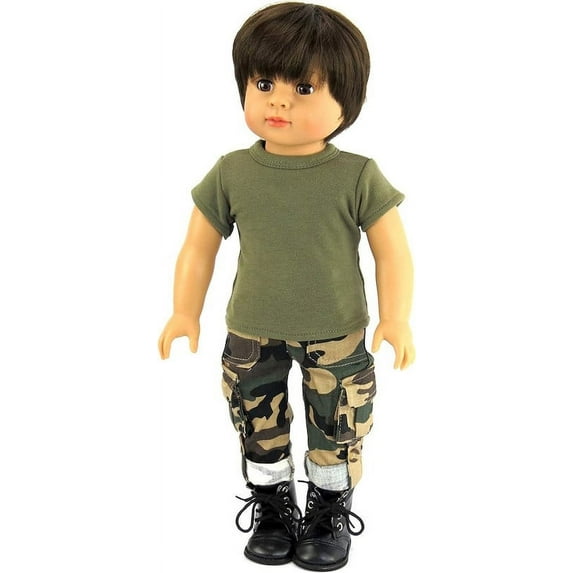 Green Army Outfit For 18 Inch Dolls