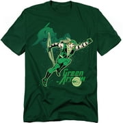 DC Comics Green Arrow T-Shirt Green Arrow In Action Unisex Graphic Tee For Men & Women