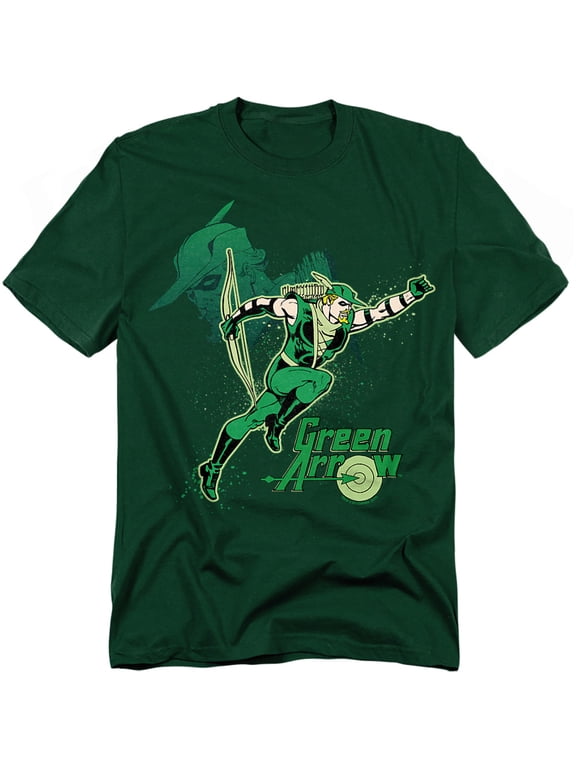 DC Comics Green Arrow T-Shirt Green Arrow In Action Unisex Graphic Tee For Men & Women