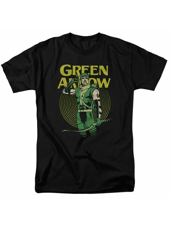 Green Arrow Pull Comic Book Unisex Black T-shirt