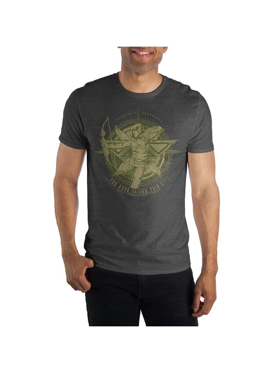 Green Arrow Quote You Have Failed This City Men's T-Shirt Tee Shirt-X-Large