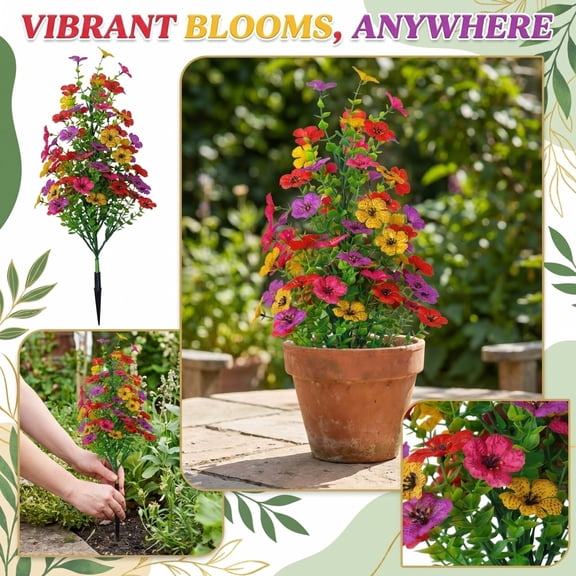 Green Artificial Flowers Cemetery Grave Site Arrangements Front Yard Garden Decorations Outdoor