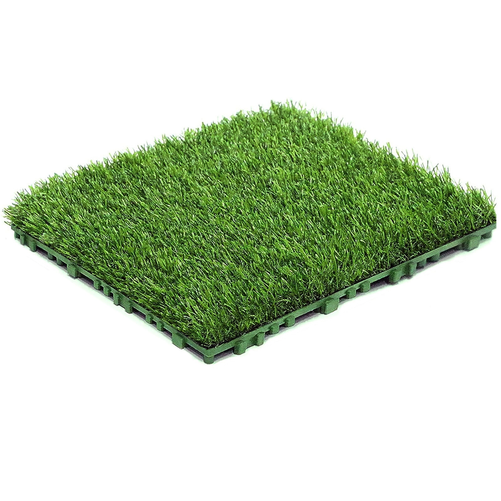 Green Artificial Grass Rug Grass Carpet 11.8 inch, Realistic Fake Grass ...