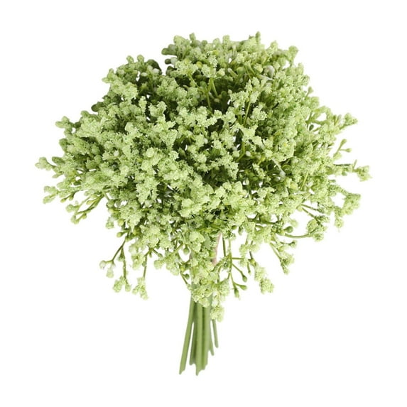 Green Artificial Gypsophila Flower Bouquet 12 Stems Hand Bouquet Wedding Home Fake Flowers Decoration