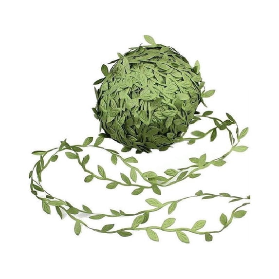 Green Artificial Hanging Vine 20m – Polyester Garland for Wedding Wall Wreath DIY Craft Decor