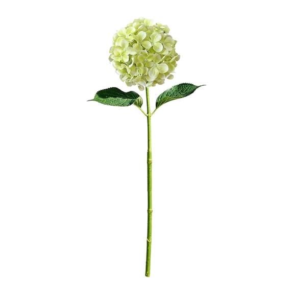 Green Artificial Hydrangea Single Stem 65Cm For Home Vase Wedding And Table Decor