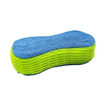 Green Automotive Car Washing Sponge Mesh Block 8 Shape Absorbent Double Sided For Cleaning