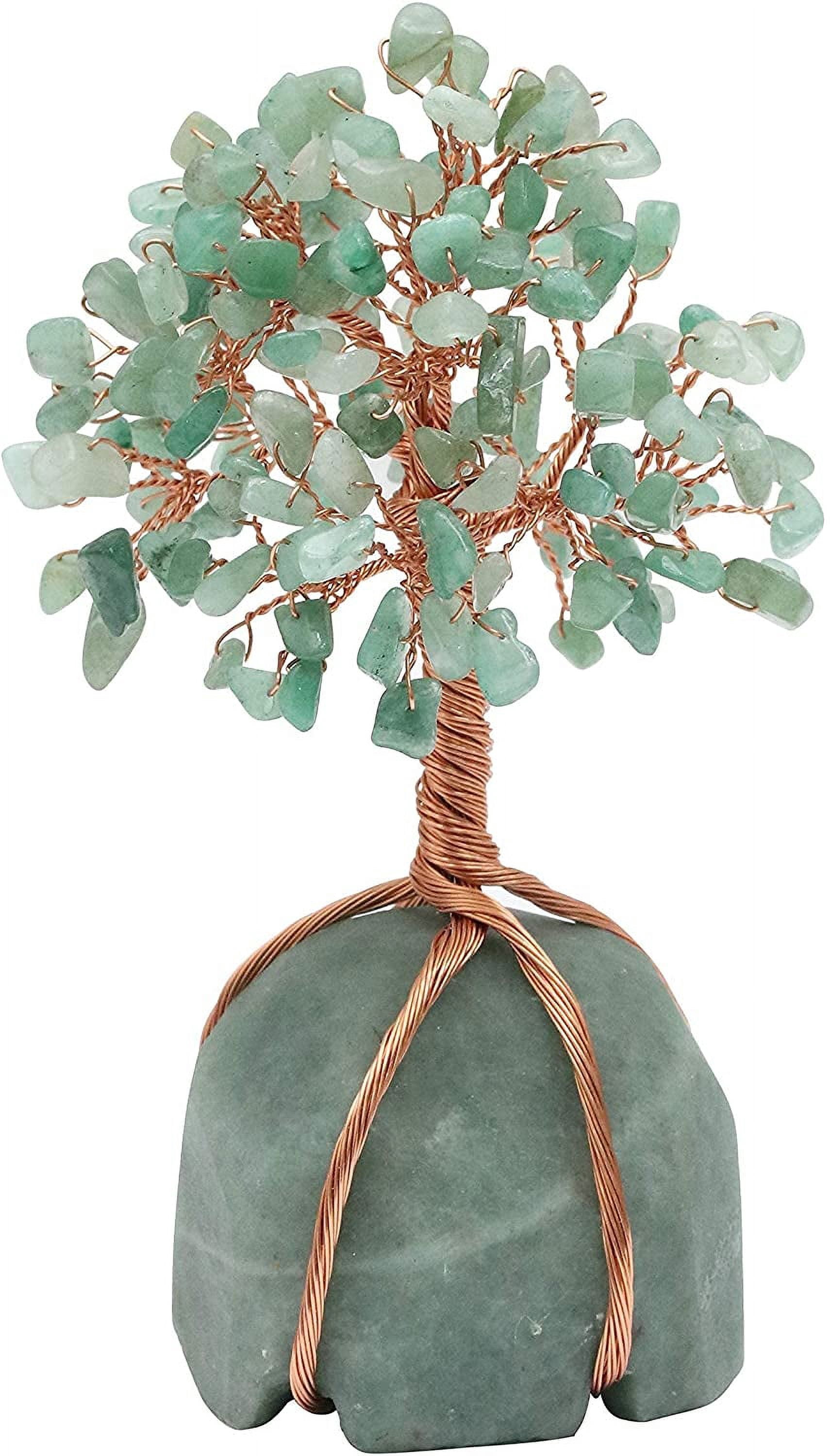 Green Aventurine Chakra Tree of Life - Crystal Tree for Positive Energy ...