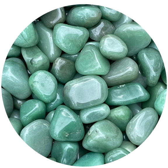 Green Aventurine Tumbled Stones, Polished Green Aventurine Gemstone, Green Aventurine Healing Crystals (Green Aventurine, 0.25 Pound)