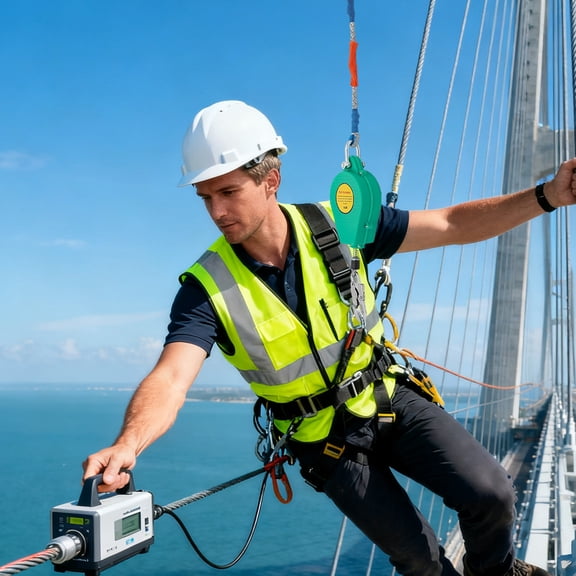 Green Aviation Alloy Steel 15x25cm 10 Anti-Fall Device 330lb Load-Bearing Aerial Work Protector