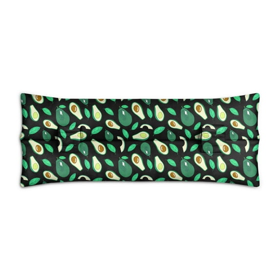 Green Avocado Cushion for Recovery Fresh Fruit Art Illustration, Post-Op Pillow for Hysterectomy & Abdominal Surgery