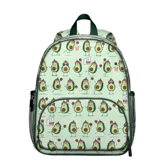 Green Avocado Inspired Backpack, Aesthetic Lightweight Bag for School, Office, or Urban Travel