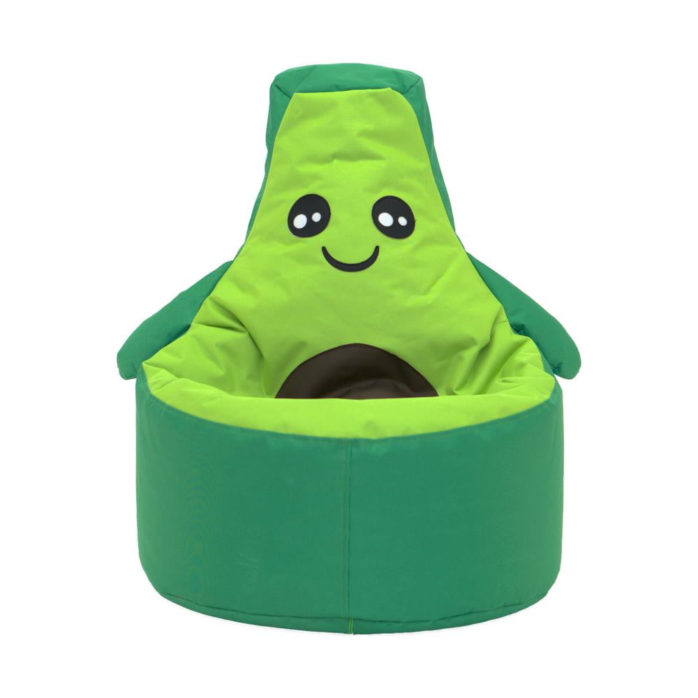 緑色 スワベルチェア クッション付き Little Avocado Toddler Bean Bag Chair - Soft Children's Playroom