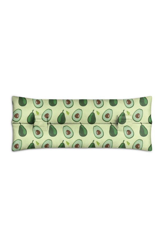 Green Avocado Print Post-Surgery Pillow - Lightweight Car Seatbelt Cushion for Patients