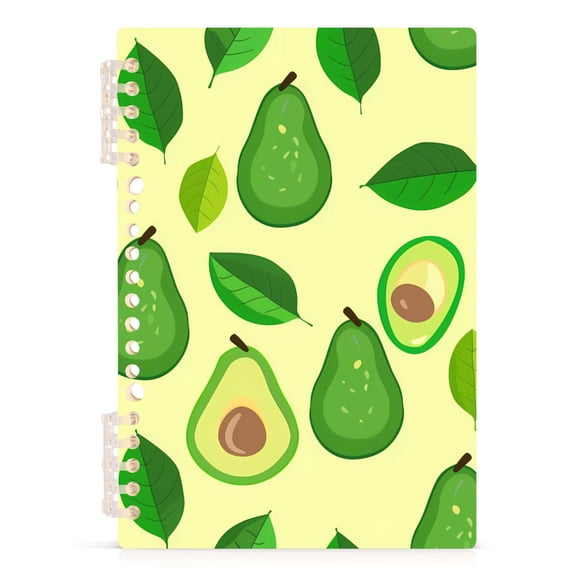 Green Avocado Spiral Journal Notebook College Ruled Notebook 8.3" x 5.7" A5 Lined Thick Paper Page
