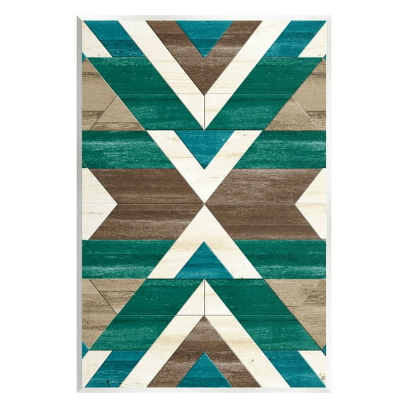 Green Aztec Geometric Pattern Abstract Graphic Art Unframed Art Print Wall Art