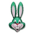 thumbnail image 1 of Green BUNNY RABBIT Head Easter Spring Jumbo Shape 35" Mylar Foil Balloon &bull; Party Supplies Decorations Balloons, 1 of 1