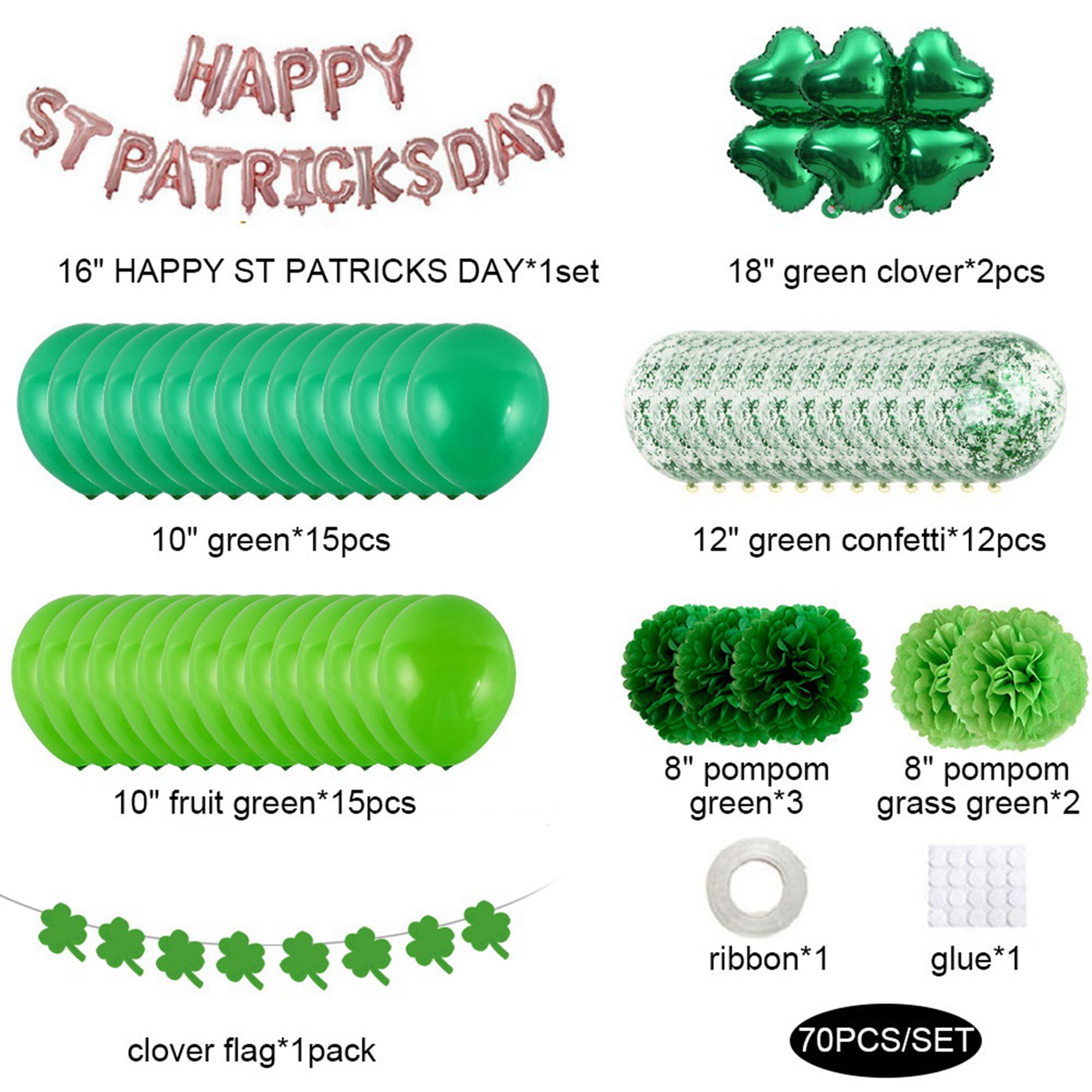 Green Balloon Garland Arch Kit Party Decorations Balloons Supplies