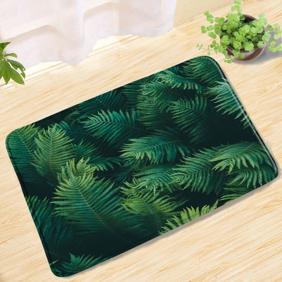 Green Bamboo Forest Landscape Bath Mats 3-Piece Set Natural Scenery Door Mat Floor Mat Bathroom Rug Carpet Bathroom Products