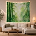 thumbnail image 1 of Green Bamboo Forest With Misty Light, Serene Japanese Inspired Style for Nature Lovers, Botanical Wall Art, Housewarming Gift, Tapestry Wall Hanging for Bedroom and Living Room, 1 of 7