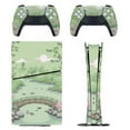 thumbnail image 1 of Green Bamboo Moon Console Skin Bundle for PS5 Pro Slim Disc & Digital / PS4 – Full Wrap + Dual Controller Flair, 1 of 5