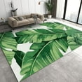 thumbnail image 1 of Green Banana Leaf Area Rugs, Tropical Style Luxury Living Room Rug, Non-Slip Mat Soft And Easy To Clean For Kids Study Bedroom Office Corridor Porch Laundryroom 5'3" x 6'7", 1 of 6