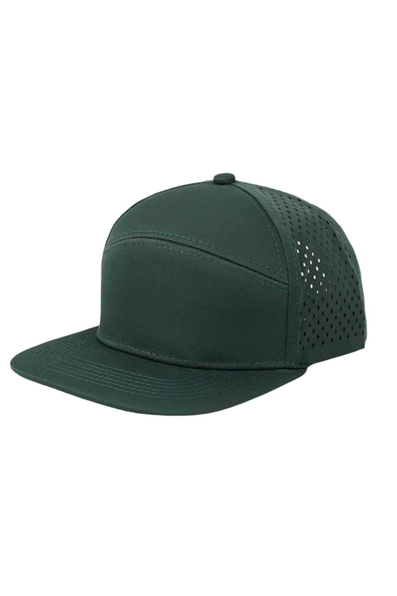 Green Baseball Cap For Men And Women Unisex Green Solid Color Adjustable Outdoor Casual Flat Brim Mesh Polyester One Size Fits All