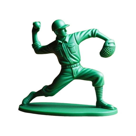 Baseball Soldier Character Toy Set Classic Mini Statue Collectible Figurine Desktop Decoration For Fans And Enthusiasts