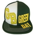thumbnail image 1 of Green Bay 2-Tone Split Text Adjustable Snapback Baseball Cap (Green), 1 of 4