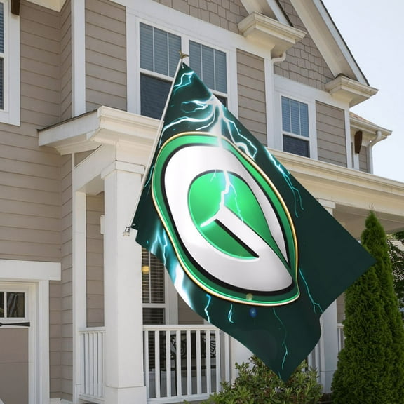 Green_Bay 5x8ft Outdoor Decorative Flag, American Football Team Fan Game Day Support Flag, Lightweight and Drape, Suitable for Strong Winds - All Weather Flag