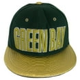 thumbnail image 1 of Green Bay Bold Script Men's Adjustable Snapback Baseball Caps (Green/Gold Textured), 1 of 3
