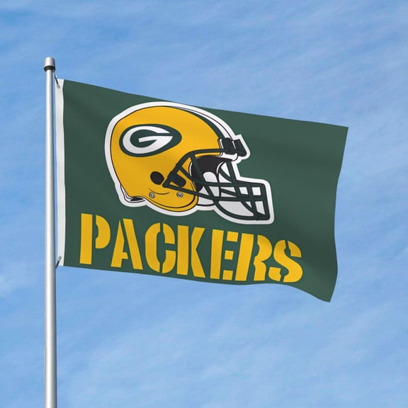 Green_Bay Brand New Outdoor Double Sided Flag 3x5ft, Football Team Custom Garden Flag Fan Game Flag Home Decor Flag Fan Gift